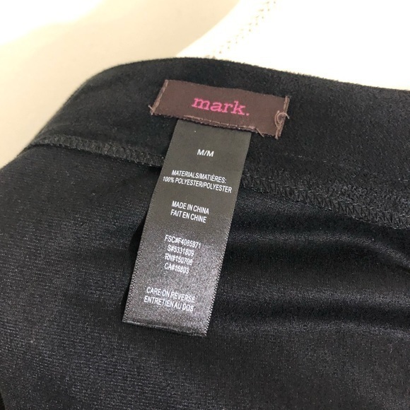 NWOT Mark Black Faux Suede Pleated Mini Skirt Avon - Picture 6 of 12